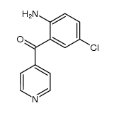 (2-amino-5-chlorophenyl)-4-pyridinylmethanone结构式