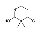 3-chloro-N-ethyl-2,2-dimethylpropanamide(SALTDATA: FREE)结构式