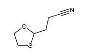 2-(2'-cyanoethyl)-1,3-oxathiolane结构式