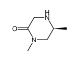(S)-1,5-DIMETHYLPIPERAZIN-2-ONE结构式