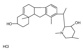 (2S,3R,5S)-2-[(1S)-1-[(3S,6aR,11aS,11bR)-3-hydroxy-10,11b-dimethyl-1,2,3,4,6,6a,11,11a-octahydrobenzo[a]fluoren-9-yl]ethyl]-1,5-dimethylpiperidin-3-ol,hydrochloride Structure