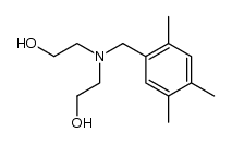 bis-(2-hydroxy-ethyl)-(2,4,5-trimethyl-benzyl)-amine结构式