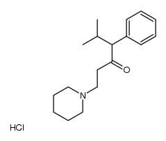 5-methyl-4-phenyl-1-piperidino-hexan-3-one, hydrochloride Structure