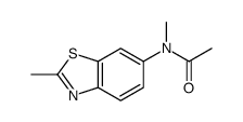Acetamide, N-methyl-N-(2-methyl-6-benzothiazolyl)- (9CI)结构式