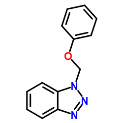 1-(苯氧基甲基)-1H-苯并三唑结构式