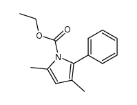 ethyl 3,5-dimethyl-2-phenyl-1H-pyrrole-1-carboxylate Structure