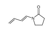 (1'E)-N-(buta-1',3'-dienyl)pyrrolidin-2-one结构式