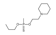 methyl-(2-piperidin-1-ylethoxy)-propoxy-sulfanylidene-λ5-phosphane结构式