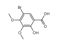 5-bromo-2-hydroxy-3,4-dimethoxybenzoic acid Structure