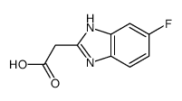 1H-Benzimidazole-2-aceticacid,5-fluoro-(9CI) Structure