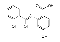 4-hydroxy-2-[(2-hydroxybenzoyl)amino]benzoic acid Structure