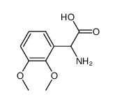 氨基-(2,3-二甲氧基-苯基)-乙酸结构式