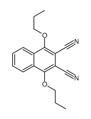 1,4-dipropoxynaphthalene-2,3-dicarbonitrile Structure