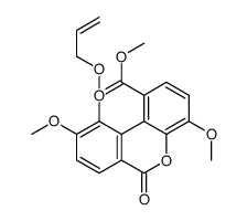 10-O-烯丙基-3,8-去羟基-9-O-甲基叶黄酸甲酯结构式