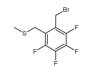 3,4,5,6-tetrafluoro-2-methylthiomethylbenzyl bromide Structure