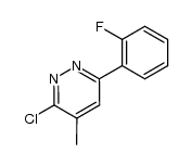 3-chloro-6-(2-fluorophenyl)-4-methylpyridazine Structure