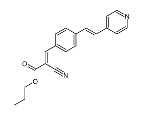 propyl α-cyano-4-<2-(4-pyridyl)ethenyl>cinnamate Structure