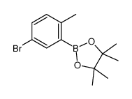 2-(5-bromo-2-methylphenyl)-4,4,5,5-tetramethyl-1,3,2-dioxaborolane structure