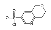 7,8-dihydro-5H-pyrano[4,3-b]pyridine-3-sulfonyl chloride Structure