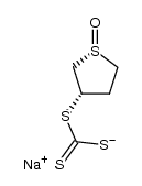 3(S)-[[Mercapto(thiocarbonyl)]thio]thiolane 1(R)-oxide sodium salt结构式