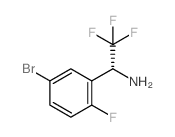 (R)-1-(5-溴-2-氟苯基)-2,2,2-三氟乙胺结构式
