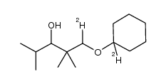 3-D-1-(1-D-cyclohexyloxy)-2,2,4-trimethylpentan-3-ol结构式