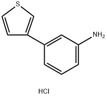 3-(噻吩-3-基)苯胺盐酸盐结构式
