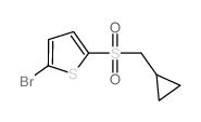 2-溴-5-(环丙基甲基磺酰基)噻吩结构式
