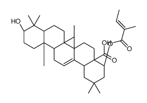 22 beta-angeloyloxyoleanolic acid结构式