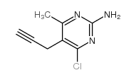 2-氨基-4-氯-6-甲基-5-炔丙基嘧啶结构式