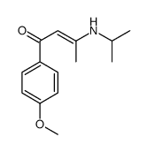 1-(4-methoxyphenyl)-3-(propan-2-ylamino)but-2-en-1-one结构式