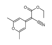 ethyl 2-cyano-2-(2,6-dimethylpyran-4-ylidene)acetate结构式