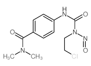 Benzamide, 4-[[[ (2-chloroethyl)nitrosoamino]carbonyl]amino]-N, N-dimethyl Structure