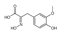 (Z)-3-(4-hydroxy-3-methoxyphenyl)-2-(hydroxyimino)propanoic acid Structure