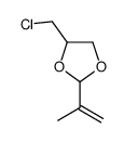 4-(chloromethyl)-2-prop-1-en-2-yl-1,3-dioxolane结构式