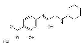 methyl 4-[[2-(cyclohexylamino)acetyl]amino]-2-hydroxybenzoate,hydrochloride Structure