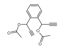 1,1’-(1,2-phenylene)-bis(prop-2-yne-1,1-diyl) diacetate结构式