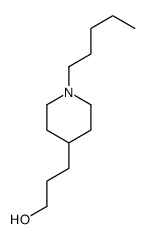 3-(1-pentylpiperidin-4-yl)propan-1-ol Structure