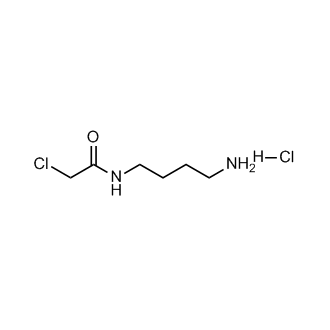 N(4-氨基丁基)-2-氯乙酰胺盐酸盐结构式