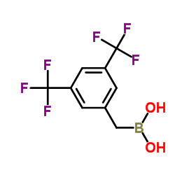 [3,5-Bis(trifluoromethyl)benzyl]boronic acid Structure