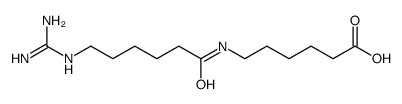 6-[6-(diaminomethylideneamino)hexanoylamino]hexanoic acid Structure