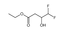 ethyl 4,4-difluoro-3-hydroxy-butanoate结构式