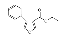 4-phenylfuran-3-carboxylic acid ethyl ester Structure