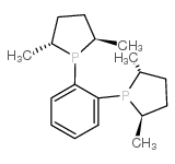 (-)-1,2-双[(2R,5R)-2,5-二甲基磷]苯结构式