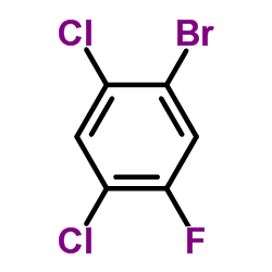 2,4-DICHLORO-5-FLUOROBROMOBENZENE Structure