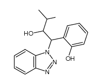 1-(benzotriazol-1-yl)-1-(o-hydroxyphenyl)-3-methyl-2-butanol结构式