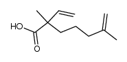 3,7-dimethyl-1,7-octadiene-3-carboxylic acid结构式