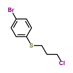 (4-溴苯基)(3-氯丙基)硫烷结构式