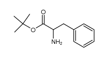 2-氨基-3-苯基丙酸叔丁酯结构式