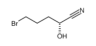 (R)-(+)-5-bromo-2-hydroxypentanenitrile Structure